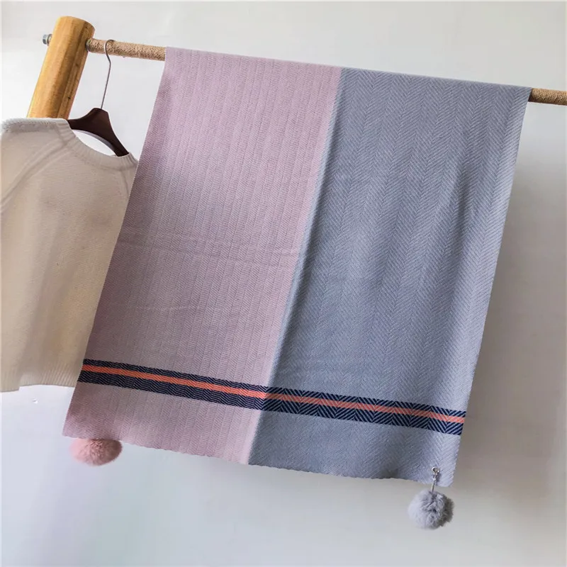 Модный тренд осени и зимы 2019 простой теплый женский шарф платок новый