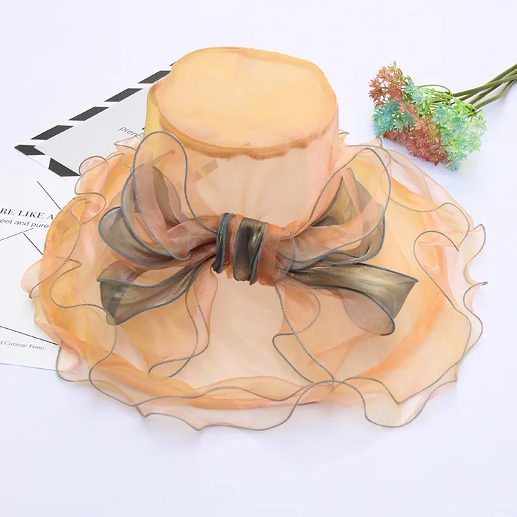 Шляпа от солнца женская летняя шляпа ультрафиолета Fedora европейские и