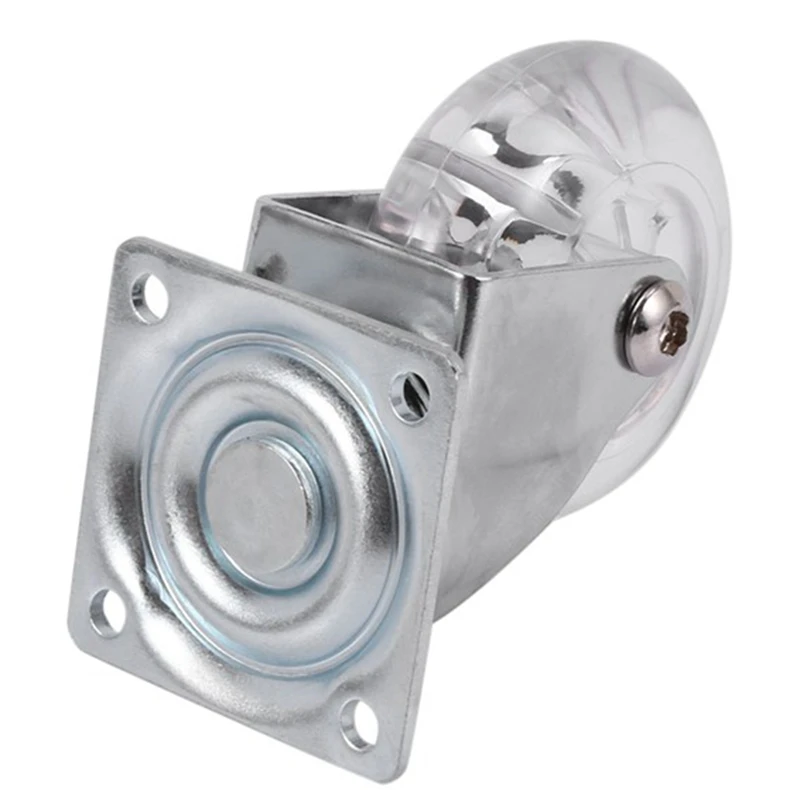 5 шт. прозрачных колес из полиуретана для мебели с универсальной тихой подвижностью для детских автомобилей, офисных кресел с подвижными колесами.