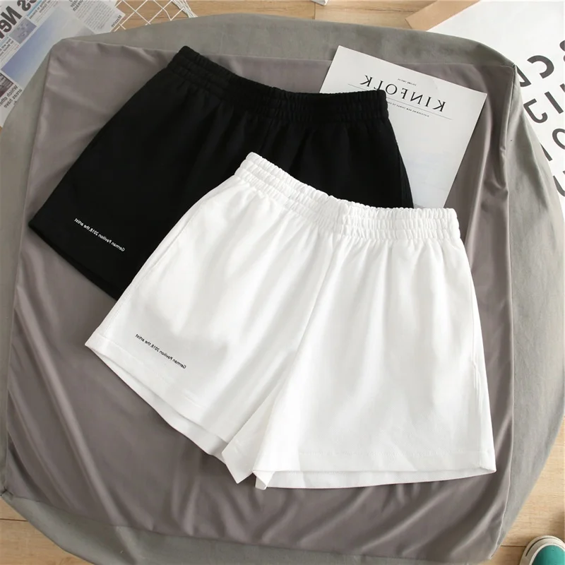 

Небольшие спортивные шорты, женские модные прямые и широкие шорты с высокой талией