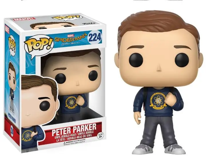 FUNKO POP Marvel Человек паук Железный человек Тони Старк Коллекционная модель фильма