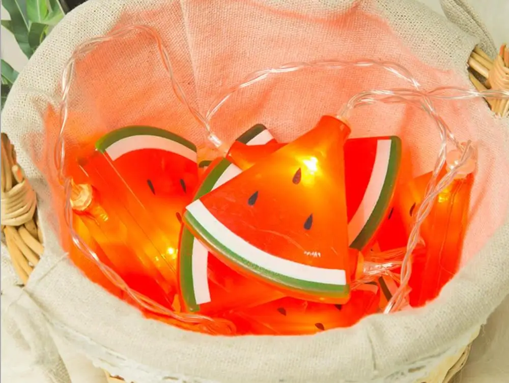 Гирлянды на батарейках 10/20 светодиодных огней Арбузные формы восхитительный