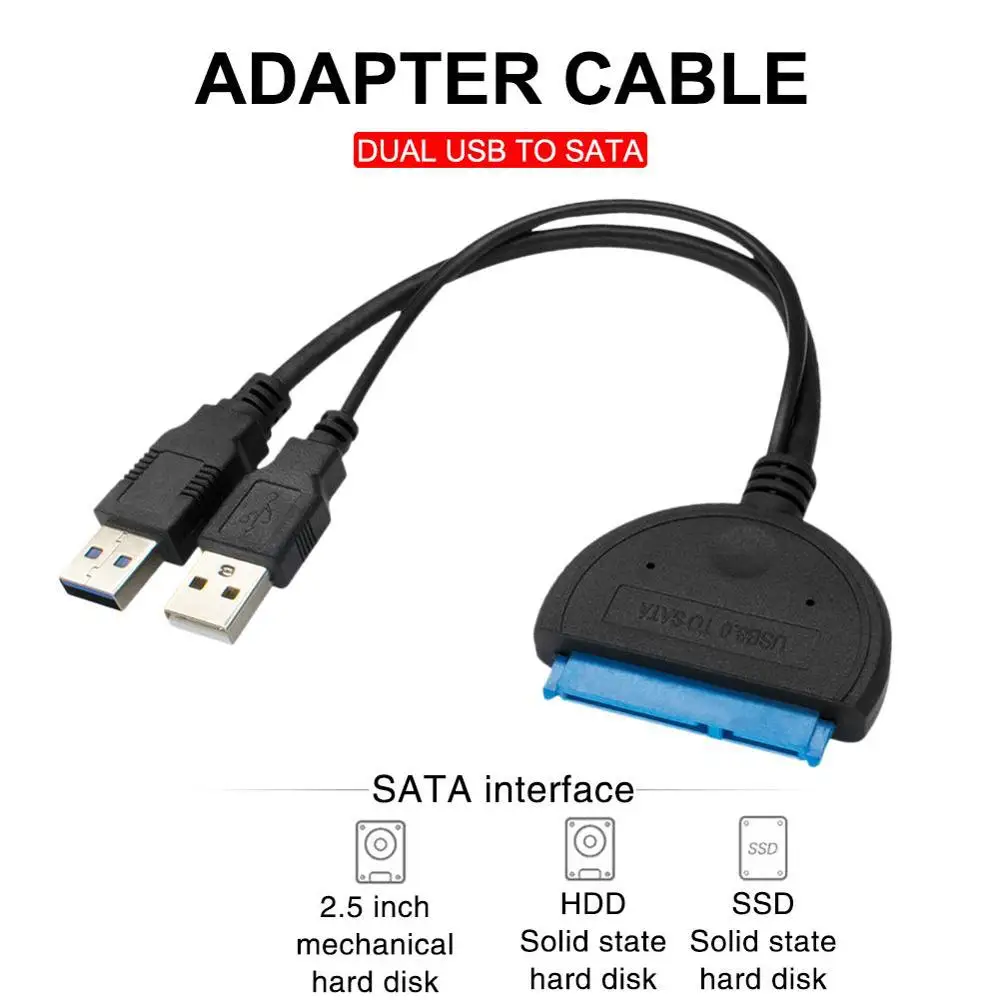 Кабель адаптер USB 3 0 к Sata внешний для жесткого диска 2 5 дюйма кабель конвертер