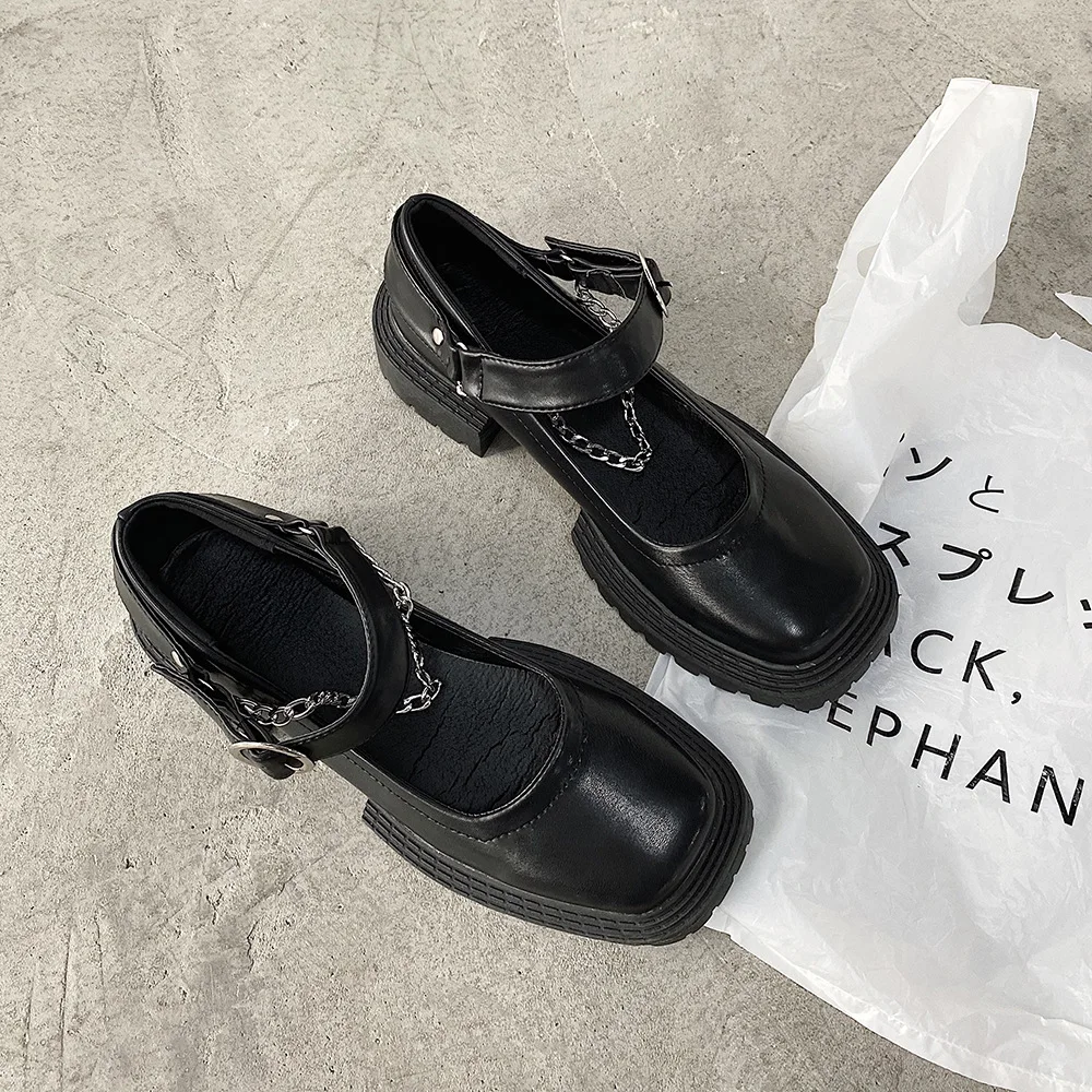 Новый 2021 женская обувь на толстой мягкой подошве из Pu искусственной кожи кожаные