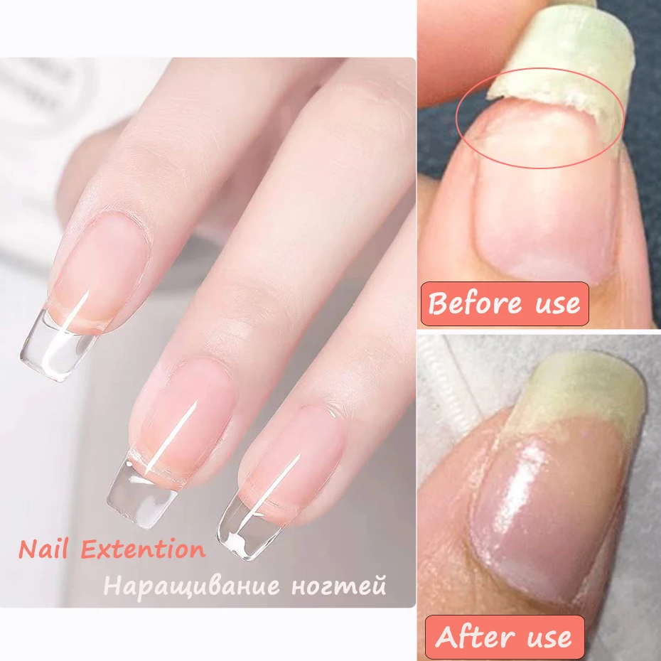 5ml Instant Nail Repair Gel for Cracked Broken Nails Strong Extension Silk Fiberglass Glue Clear Semi Permanent Varnish GL1520-1 images - 2