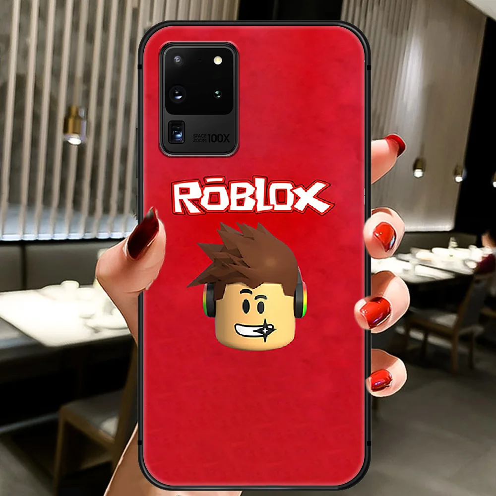 

Game Robloxes Colorful Phone Case Cover Hull For Samsung Galaxy S 6 7 8 9 10 e 20 Edge Uitra Note 8 9 10 Plus black Back