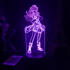 Фигурка ударной игры Genshin, декор для игровой комнаты, RGB-лампа, украшение для геймера, 3D необычный ночсветильник, фигурки для подростков, подарок для мальчиков и детей