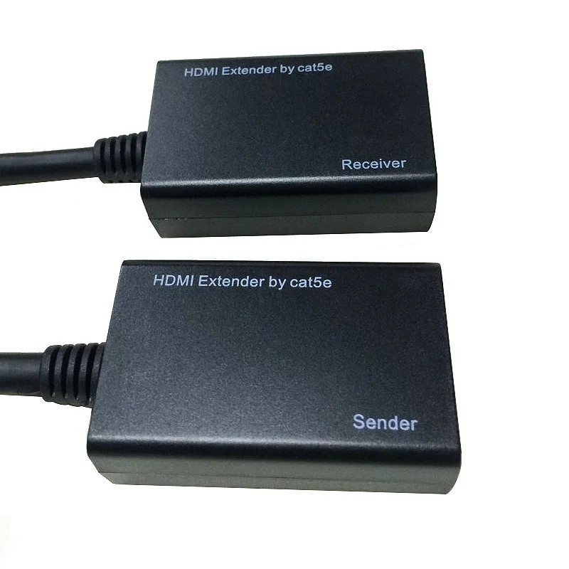1080P HDMI совместимый с RJ45 CAT5e CAT6 UTP LAN Ethernet удлинитель повторителем 3D до 30 м|Кабели HDMI|