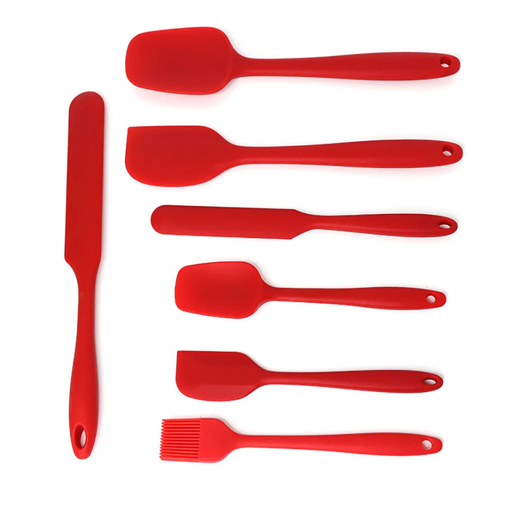 

7pcs/Set Silicone Kitchen Cooking Utensils Tool Non-stick Spatula Shovel Baking Kitchenware Cookware Kitchen Accessories Gadgets