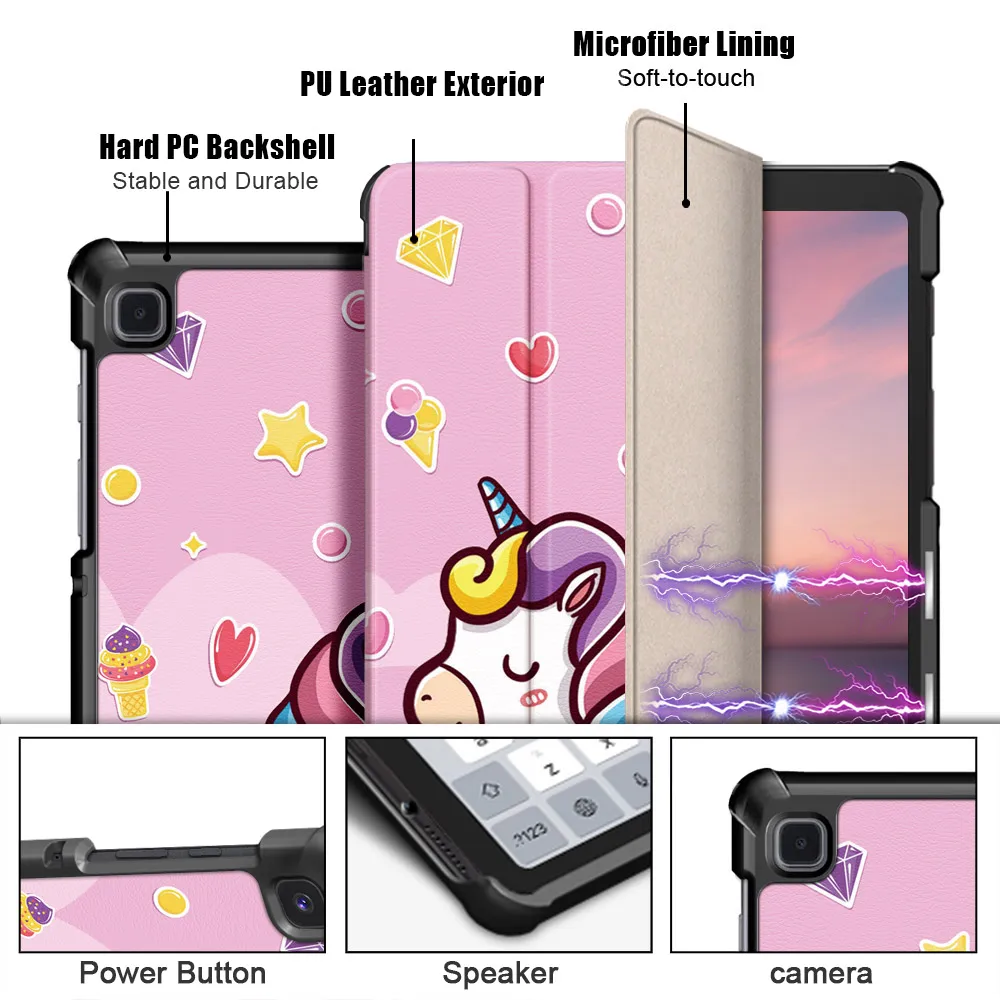 for samsung galaxy a7 lite 8 7 inch sm t220t225t500t505 tablet case for galaxy tab a7 lite cover free global shipping