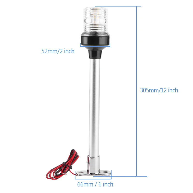 12 дюймов морской Лодка Якорь светодиодный светильник навигации s для лодок яхты