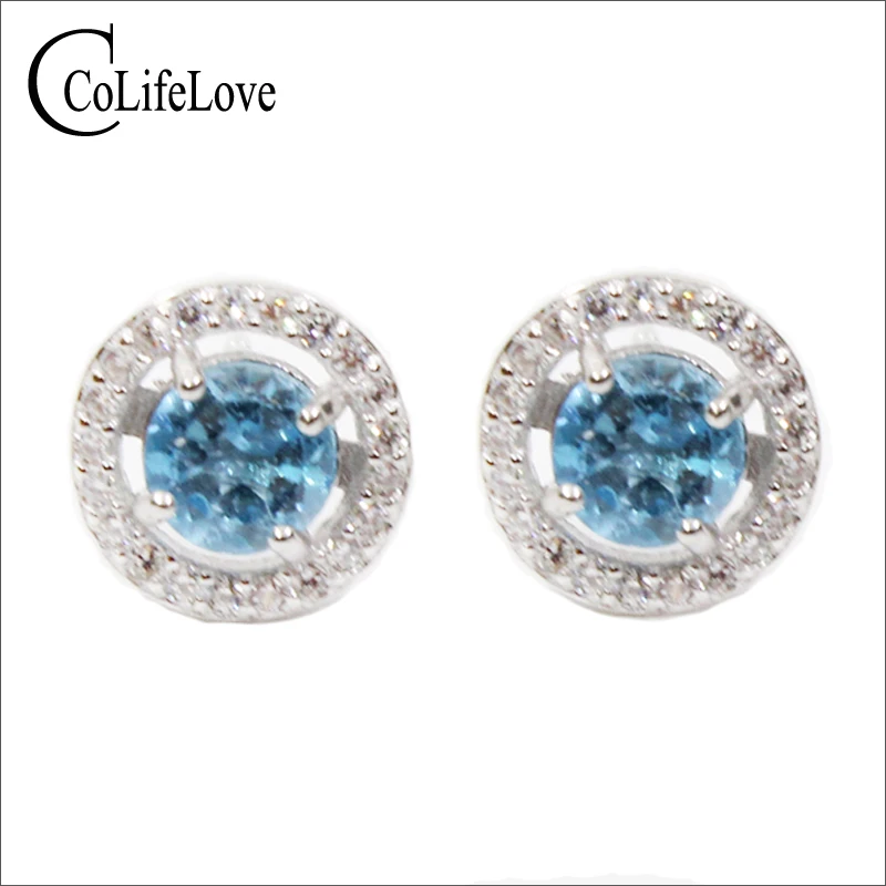 Женские винтажные серьги гвоздики Charme однотонные из стерлингового серебра 925