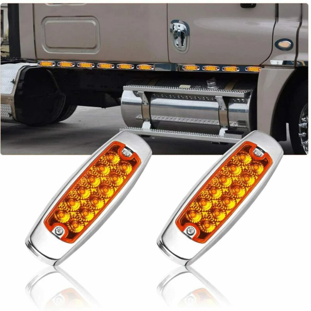 

For Peterbilt Marker Light 12V/24V Clearance Truck Trailer Sealed Oval