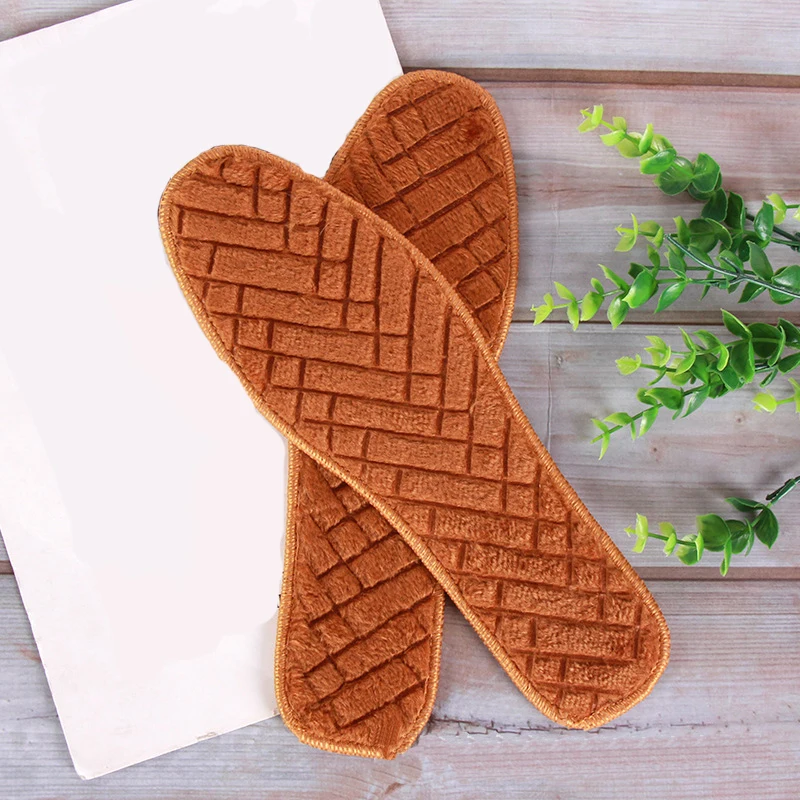 1 пара вставных стелек стелька с тиснением из шерсти Зимняя Толстая мягкая теплая