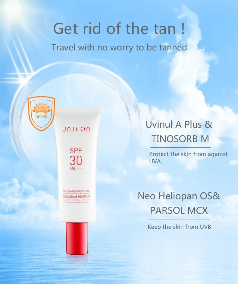 

UNIFON Light Weight Whitening Facial Sunscreen UV Defense SPF 30+ 150ml