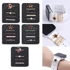 Металлическое декоративное кольцо-талисман в виде звезды и Луны