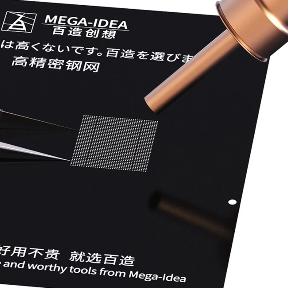 

Black Steel BGA Reballing Stencil Kit IC/CPU Chip Tin Planting Soldering Net For IPhone 11 11Pro XS XS MAX XR X 8P 8 7P 7 6S 6