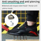 Новые защитные рабочие ботинки Мужская Уличная легкая модная спортивная обувь стальные пальцы неразрушаемые мужские защитные ботинки