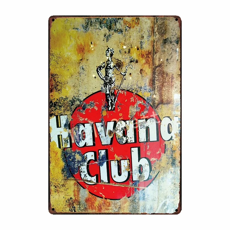 

[ WellCraft ] CUBA HAVANA CLUB Metal Tin Sign Guevara pin up Wall Plaque Poster Vintage Music Pub bar Retro Painting FG-239