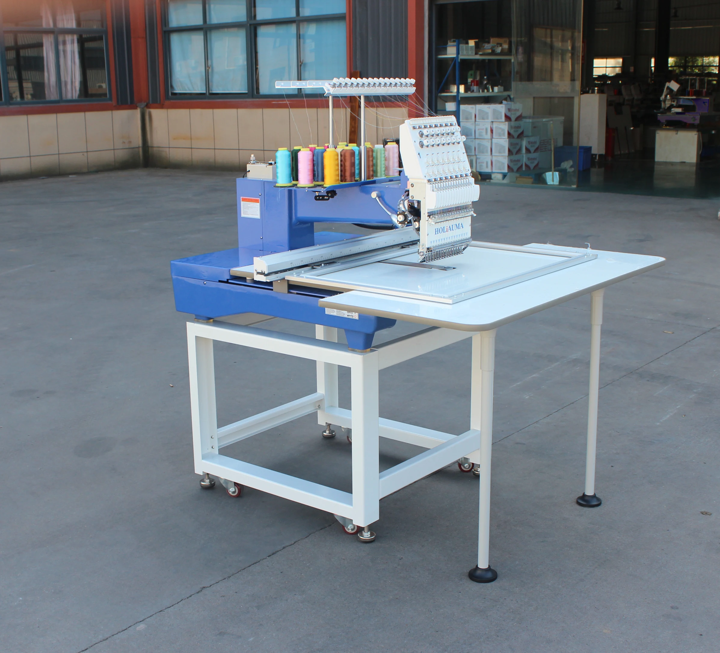 Горячая продажа одна головка для большой области вышивки плоской машины с