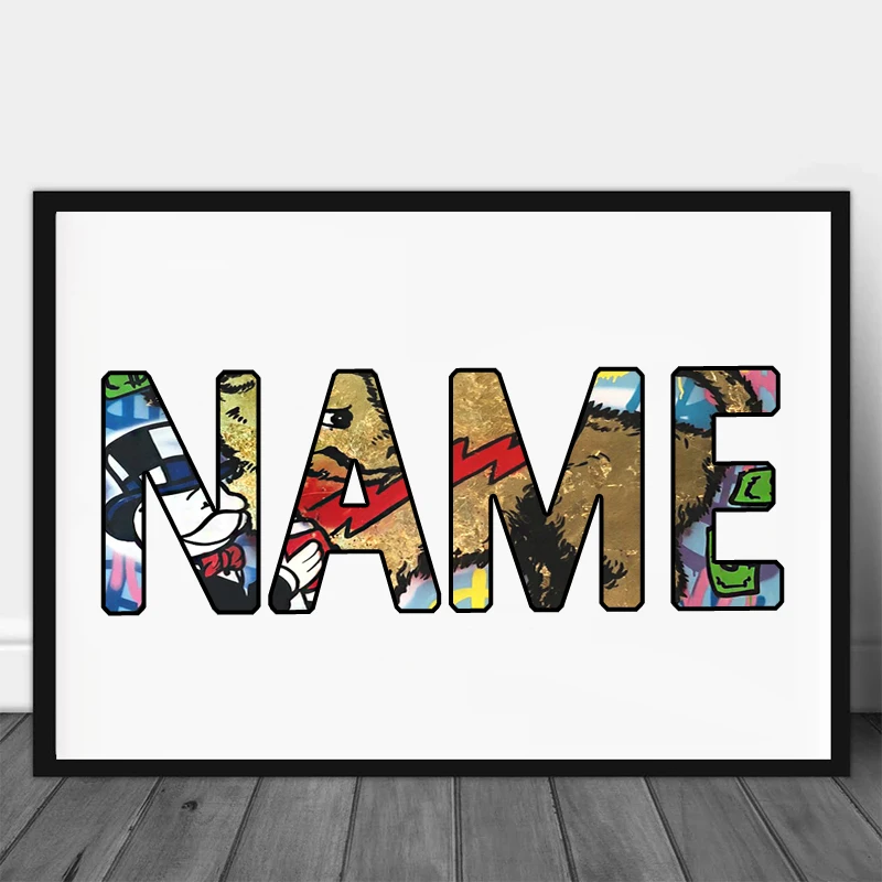 

Customize Your Name On Alec Monopoly Canvas Prints Painting Wall Art Personalised Poster Picture Family Gift Home Decoration