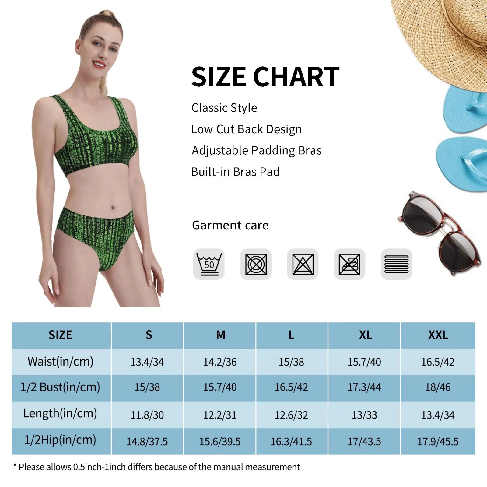 

Matrix Code Design Swimsuit one piece Bikini Padded Matrix Code Movie Film Green Numbers Keanu Reeves Neo Morpheus