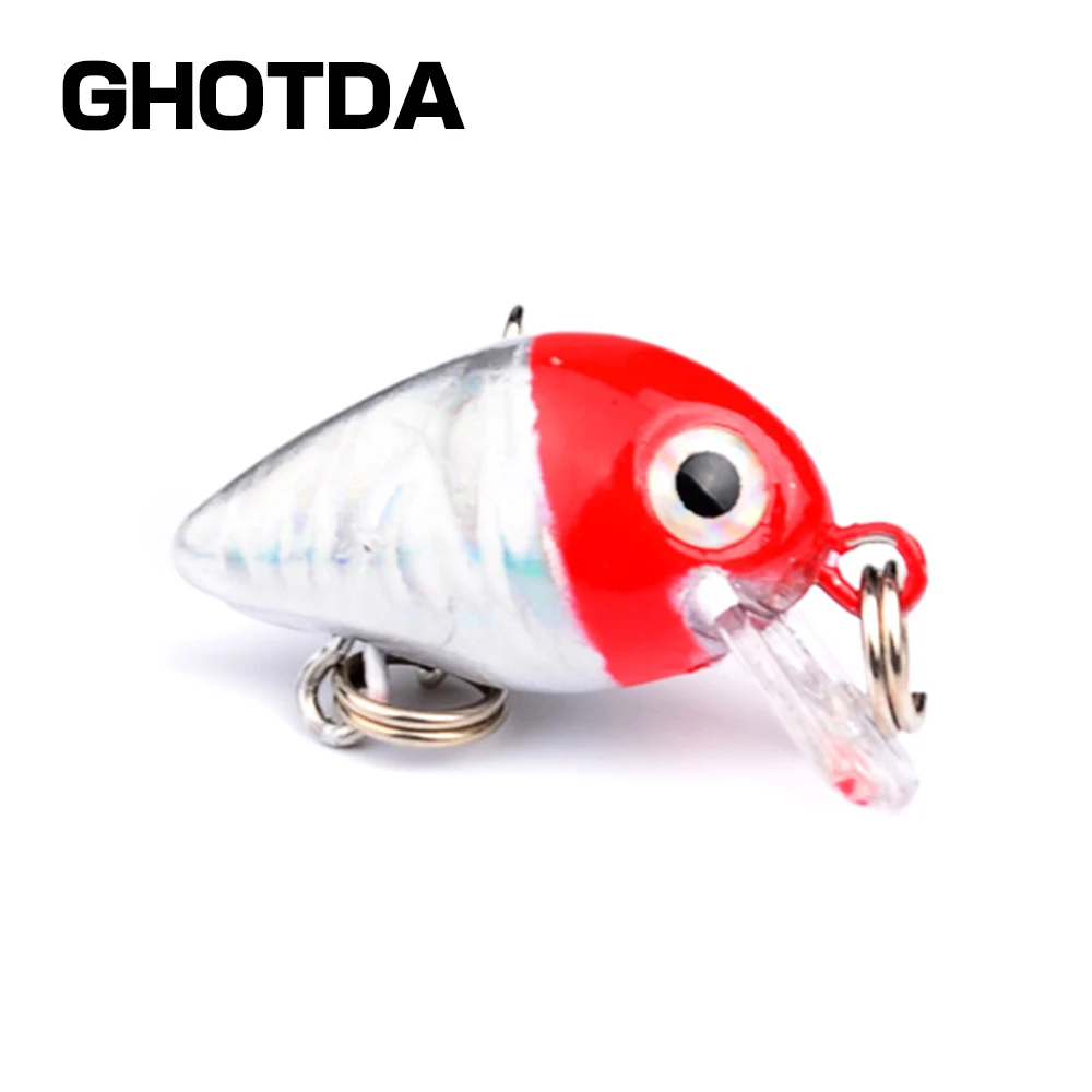 GHOTDA 26mm 1.6g Profound Pulse Floating DW1082 Bass Fishing Lure Sound Wobbler Hard Artificial Bait Deep Diving Crankbaits | Спорт и