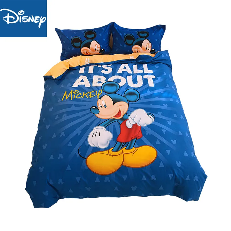 Комплект постельного белья с рисунком Микки Мауса 4 предмета детские покрывала