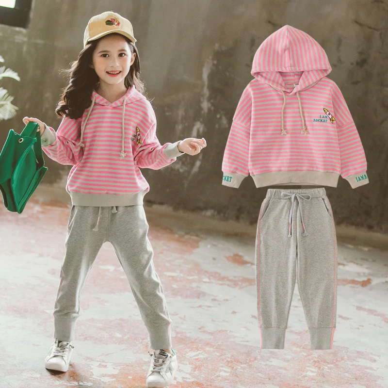 Одежда для девочек коллекция 2019 года комплекты детской одежды толстовки в