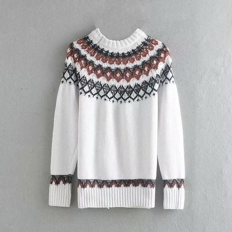 Everkaki вязаные свитера пуловеры женские Boho осень зима цыганские элегантные женские богемные пуловеры свитер женский