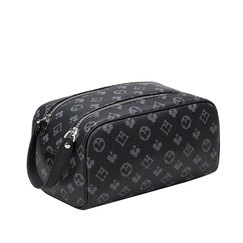 

Cluth Bag for Women Double Zipper Travel Cosmetic Bag ladies hand bags Make Up Pouch Large Capacity Makeup Storage Organizer