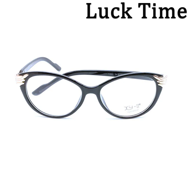 

2021 Luck Time Fathion Cat Eye Glasses Frame Women Eyewear New Classic Full Optical Prescription Eyeglasses Frames #1333