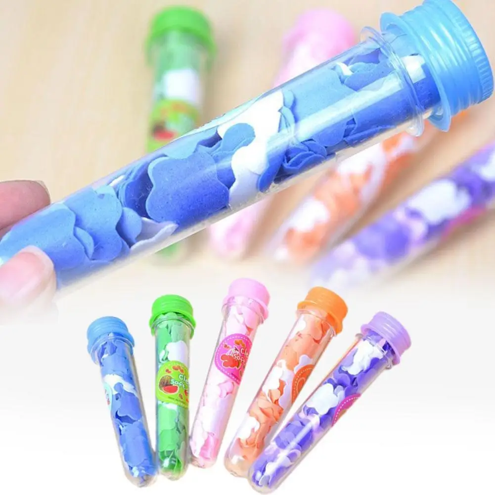 

1pcs Outdoor Portable Color Random Soap Confetti Dish Bottled Cleaning Tube Slice Travel Foaming Flower Soap Paper Test Cas P6A0