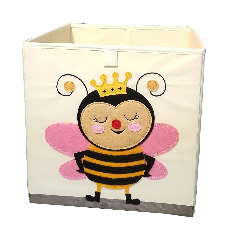 

13 Inch Cube Oxford Fabric Storage Boxes Washable Animal pattern Kids Toys Basket Bins Closet Organizer Shelf Cabinet Bookcase