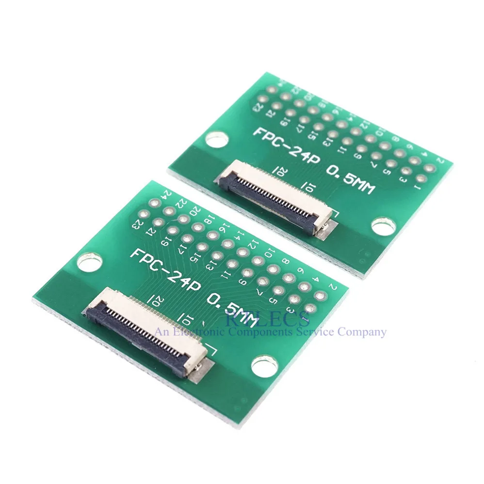 Гибкий плоский кабель FFC FPC 20 шт. адаптер с 24 контактами от 0 5 мм до 2 54 x 2x12 контактов