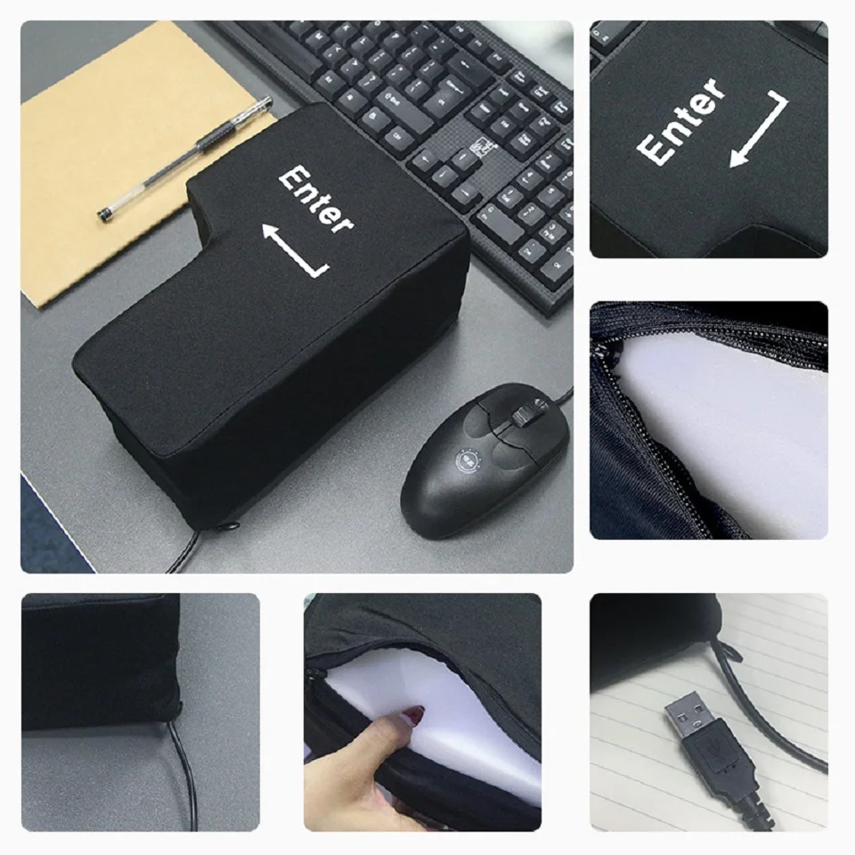 Медленно поднимающийся большой USB вход ключ антистресс Кнопка Подушка USB суперразмерный Небьющийся офис Домашний компьютер ноутбук Новинка вентиляционные игрушки