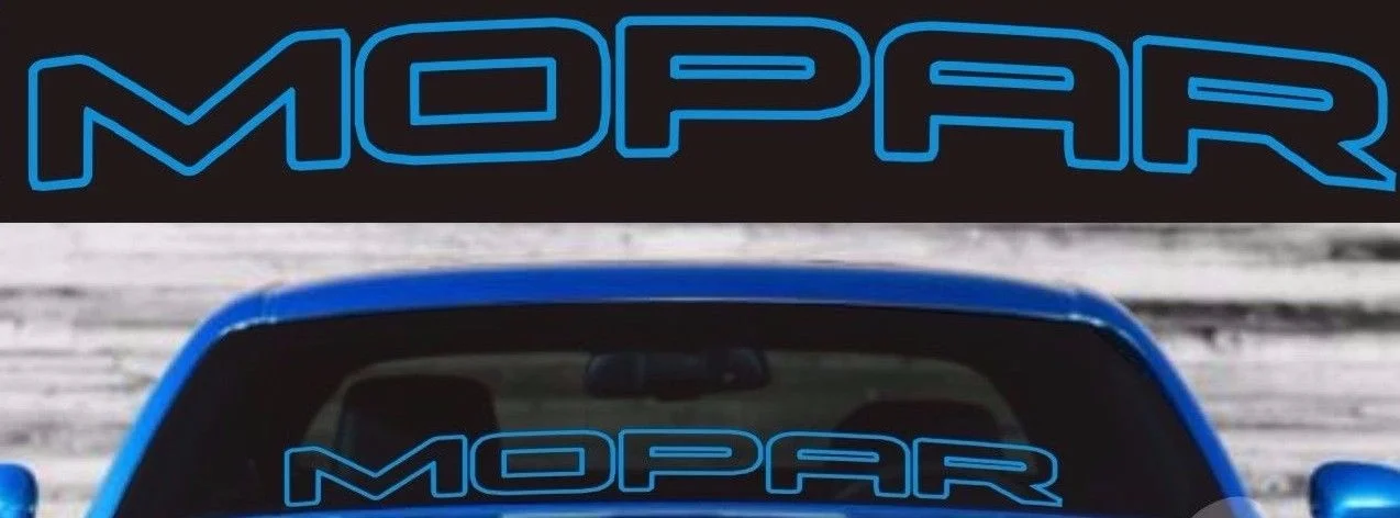 

For MOPAR DODGE Graphic Windshield Vinyl Decal Sticker Vehicle Logo Car Styling