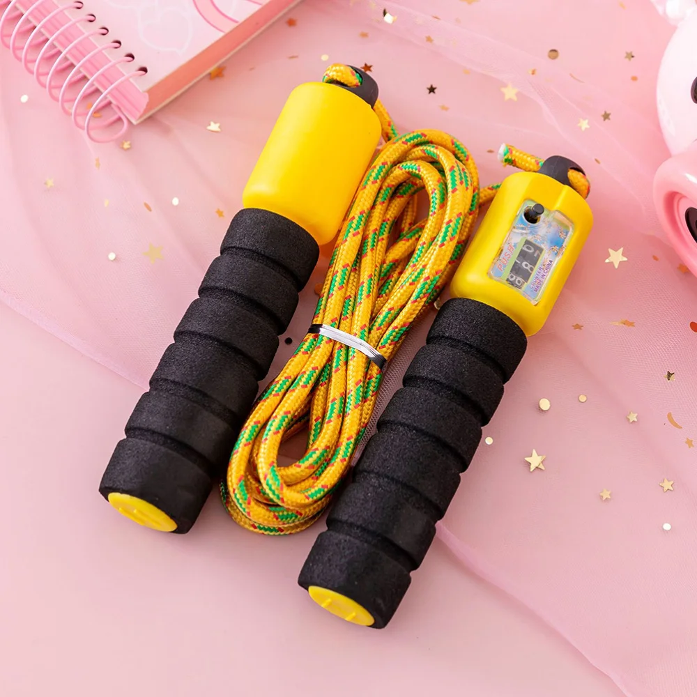 

3pcs Automatic Counting Jump Rope Skipping Rope Fitness Workout Weight Sports Accessories for Gym Training Game (Random Color)