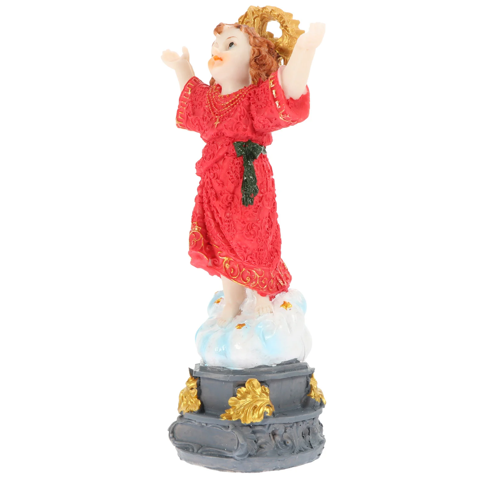 

Изысканная детская Статуя Иисуса из смолы, ручная работа, пасхальный Иисус, настольное украшение для ребенка