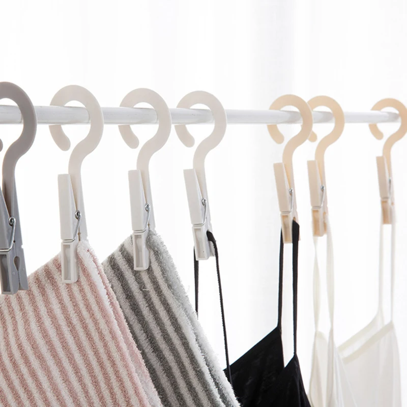 4 шт./компл. вешалка для белья сушилка складная ванная комната дорожная 6 зажимов