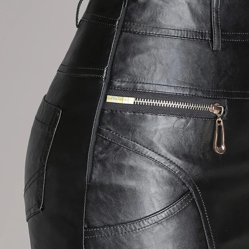 Женская юбка из искусственной кожи высокого качества дизайнерская облегающая в