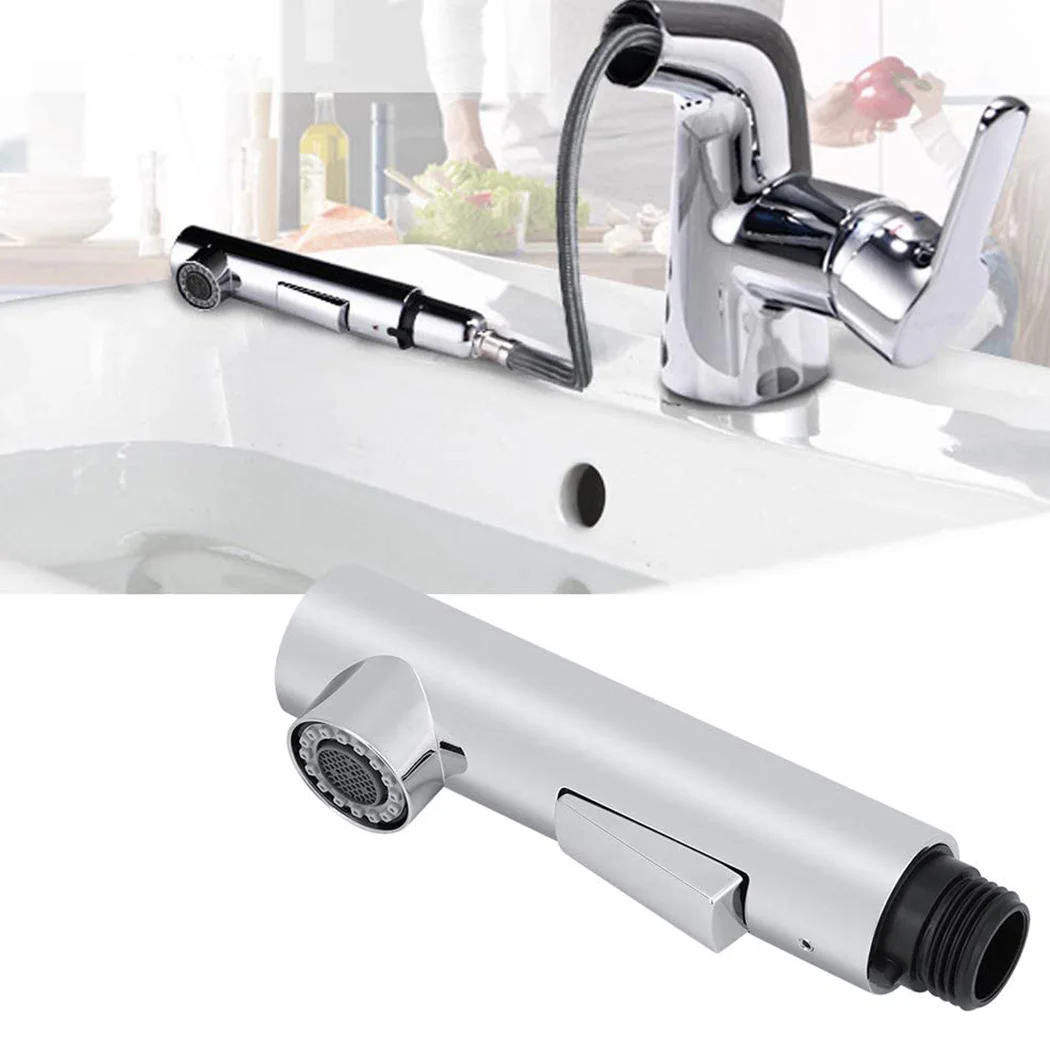 

Pull Out Faucet Sprayer Head Shower Tap Bathroom Sink Faucet Replacement