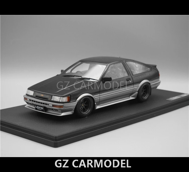 

IG 1:18 Toyota Corolla Levin AE86 3-дверный GT Apex черный/серебристый Коллекционное издание металлическая литая модель игрушки