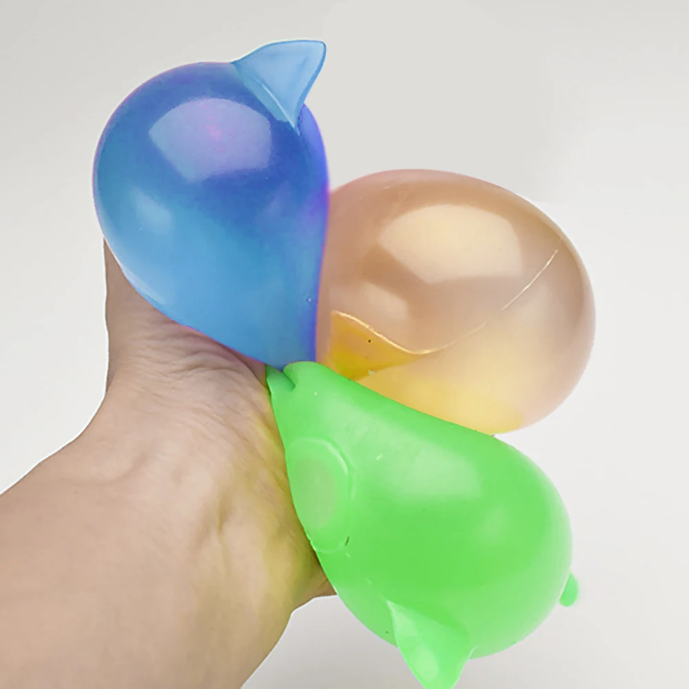 Желейная свинка золотой милый мяч липкая антистрессовая термопластичная резина