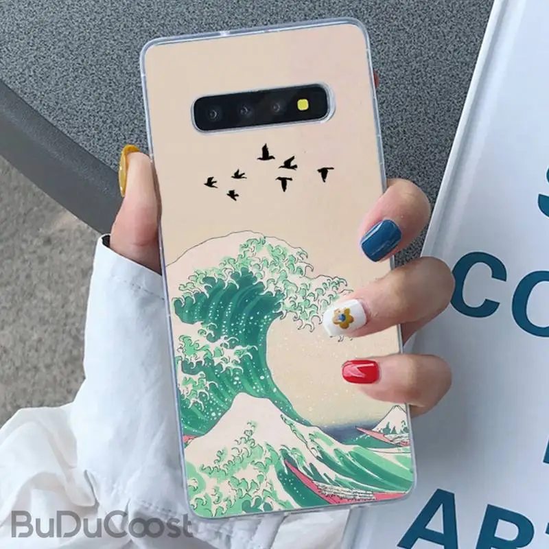 

Kanagawa Surfing Phone Case for Samsung S9 plus S5 S6 S7 edge S8 S10 plus