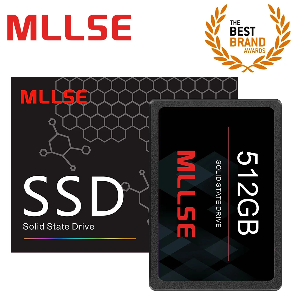 SSD-накопитель MLLSE 512 ГБ 2 5 дюйма Внутренний твердотельный накопитель TLC 500 для