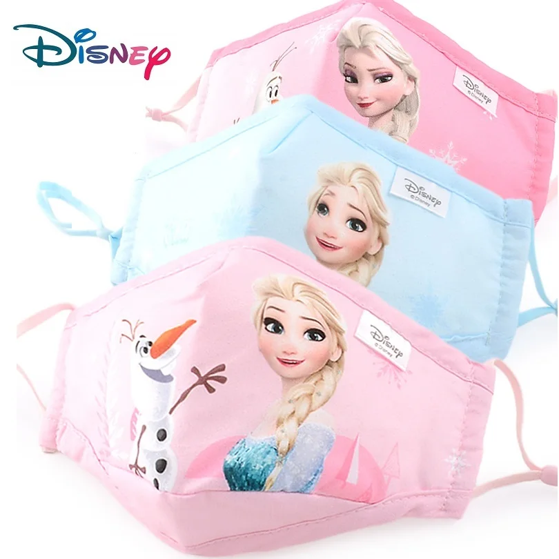 Новая детская маска для лица из мультфильма Холодное сердце моющаяся Марвел