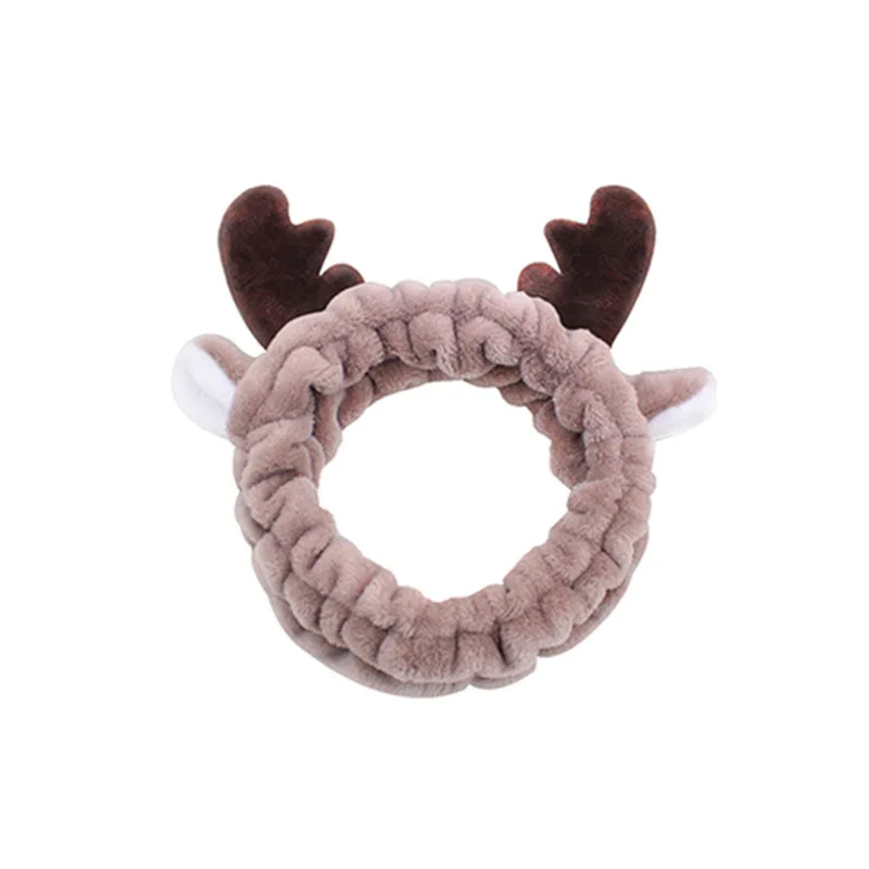 

Washing Face Headband For Women Hair Accessories Cute Cartoon Plush Fruit Animals Headbands Hair Band Makeup Velvet Headband New