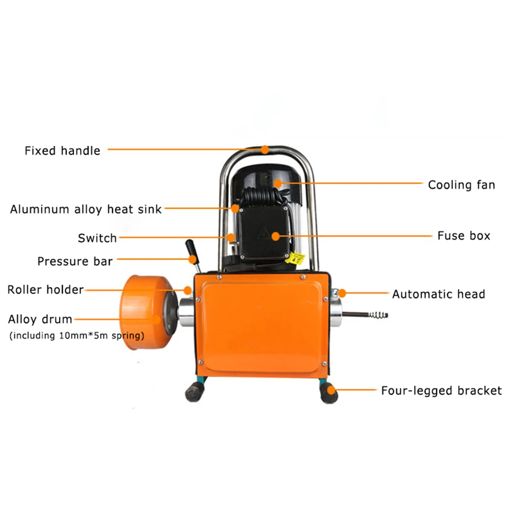 Высокомощная дренажная машина для трубопроводов супер водонепроницаемый