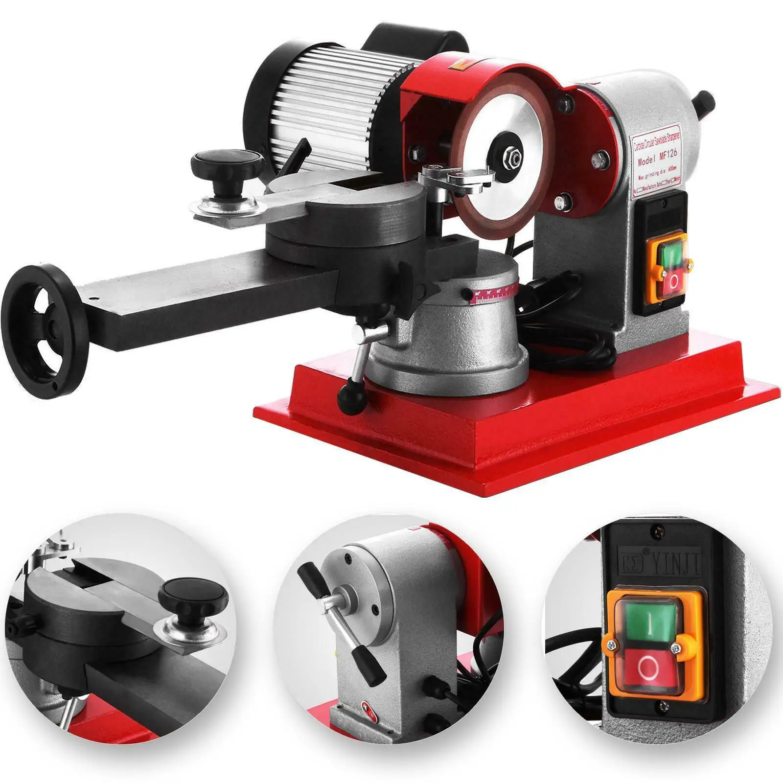 

Circular Saw Blade Grinder Sharpener 370W Manufacturing Carbide Workshop